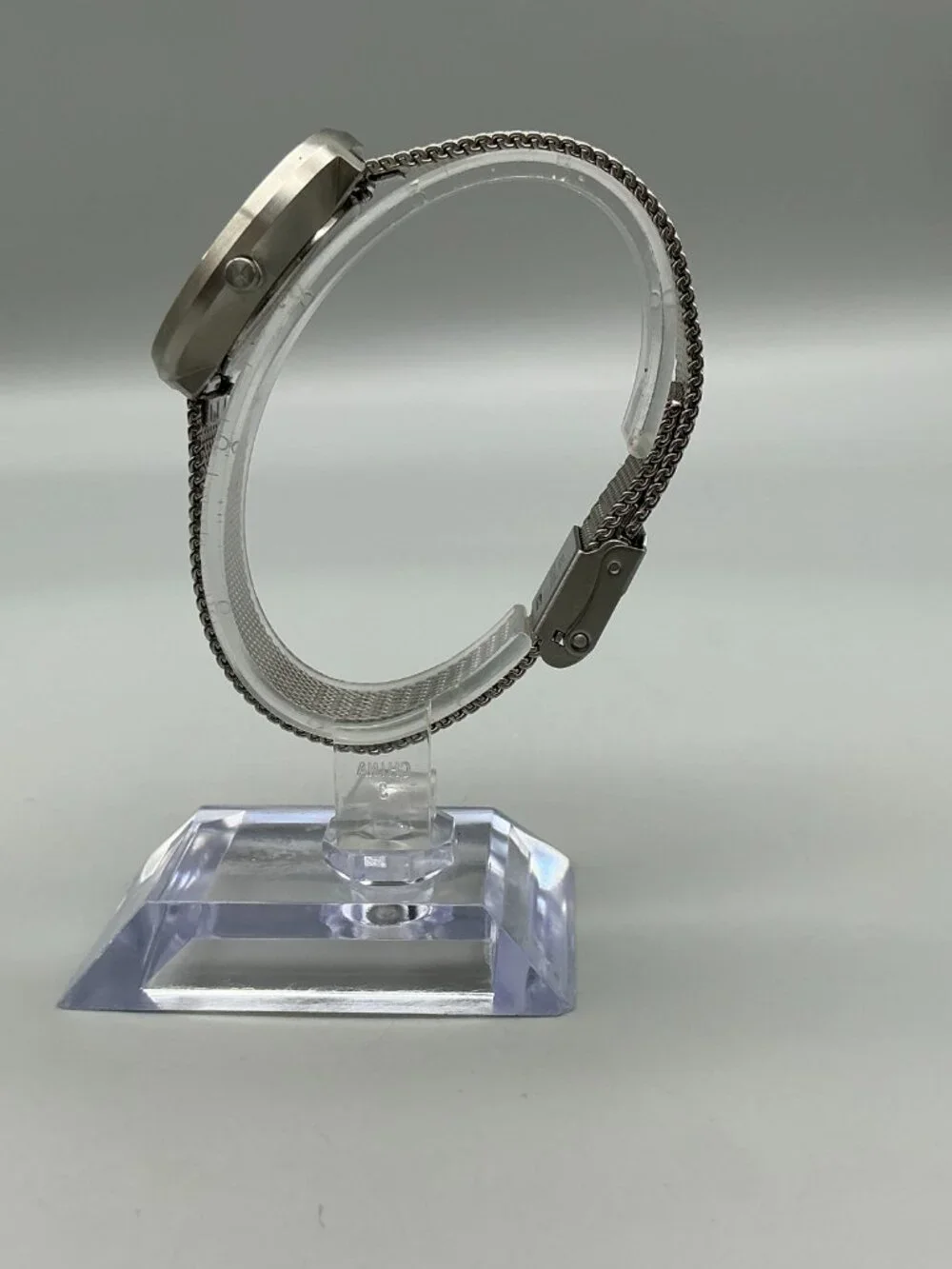 MVMT Minimalist Mod S1 Womens Watch 32mm Silver Tone Mesh Band New Battery